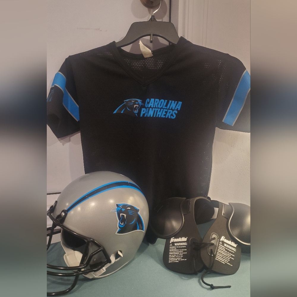 Kids Carolina Panthers Football dress up set